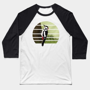 jz.birds Woodpecker Bird Animal Art Baseball T-Shirt